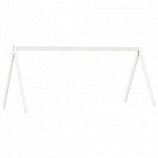 vidaXL Střecha na dětskou postel bílá 209 x 95,5 x 88 cm borové dřevo