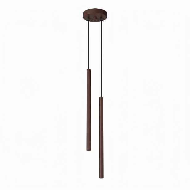 Závěsná lampa Stropní osvětlení moderní tuby Pastelo 2 hnědé Sollux
