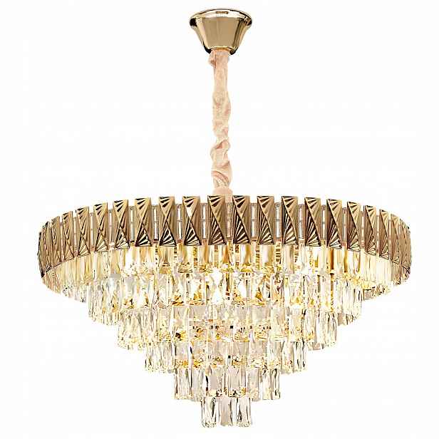 Závěsná stropní lampa Zlatá Glamour Kule E14 12 bodů do obývacího pokoje Toolight
