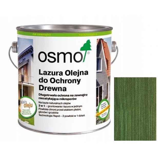 Osmo 729 2,5L Lazura na fasády s vánočním stromkem Zeleň