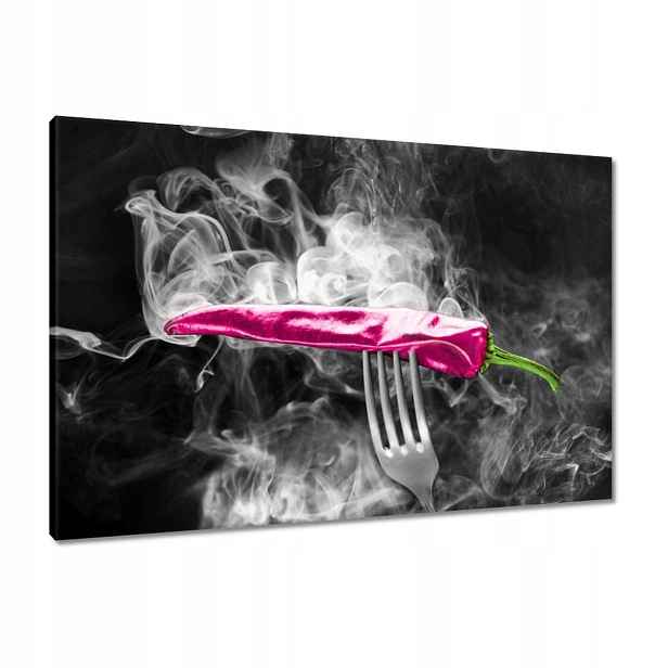 Obrazy 90x60 Růžová paprika Vidlička