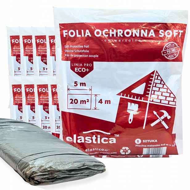 20 x Fólie Univerzální Elastica Soft 4X5M Plachta Plachta