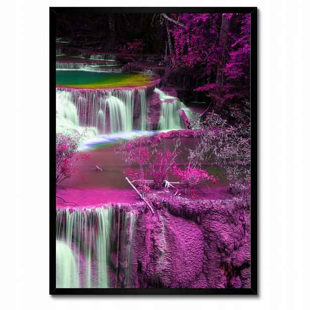 Plakáty v rámu 50x70 Fialový vodopád