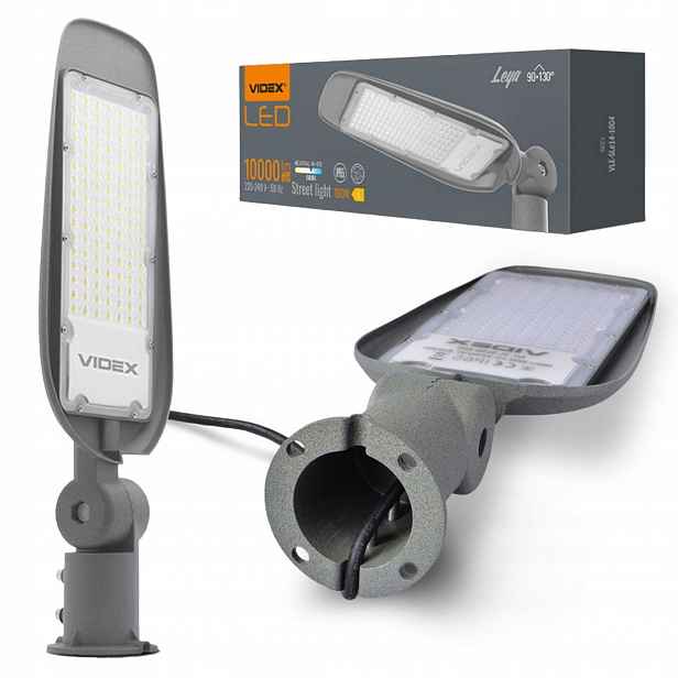 Led pouliční lampa 100W 10000lm 5000K Neutrální 0.48A Videx Úsporná Výkonná