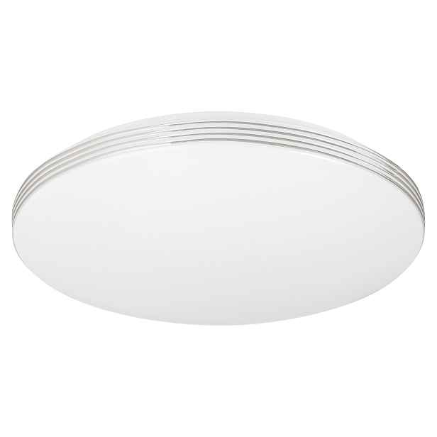 Stropní Svítidlo do ložnice obývacího pokoje bílý kulatý Ø34 cm Led 18W Osca