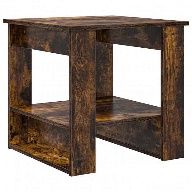 vidaXL Konferenční stolek Kouřový dub 51 x 50 x 50 cm Kompozitní dřevo