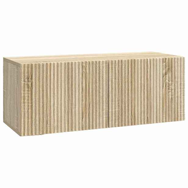vidaXL Nástěnná TV skříň 78,5 x 31 x 30 cm Dub sonoma Kompozitní dřevo