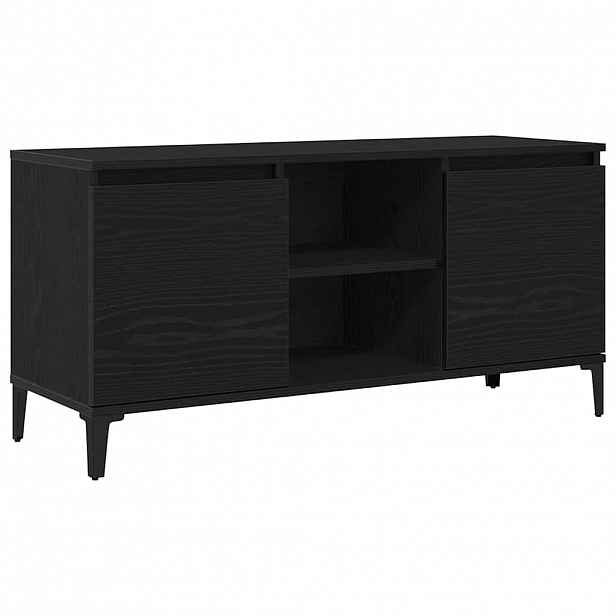 vidaXL Televizní skříň 102 x 35 x 50 cm Černý dub Kompozitní dřevo
