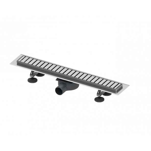 Tece Linus - Sprchový žlab 70 cm, s roštem, kartáčovaná ocel 15100079