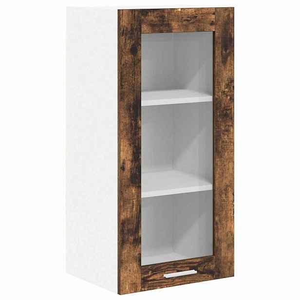 vidaXL Závěsná skříňka Kouřový dub 40 x 31 x 80 cm Kompozitní dřevo