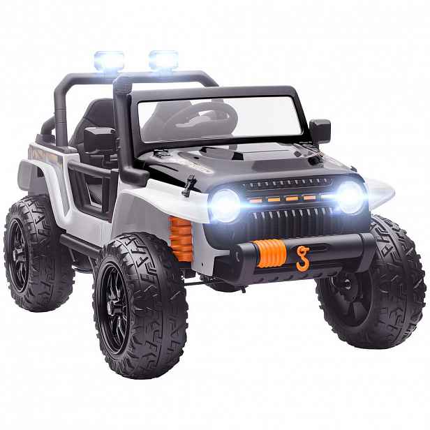 AIYAPLAY DĚTSKÉ elektrické autíčko 12 V s dálkovým ovládáním, 2 motory, klakson, LED