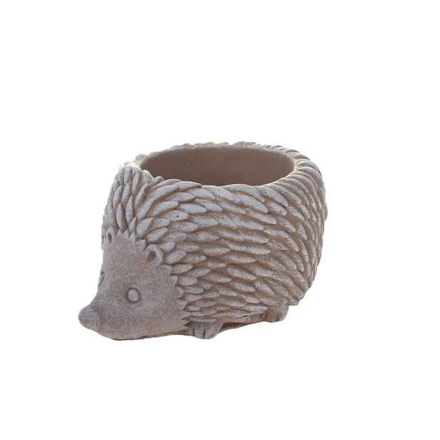 Betonový obal na květináč Ježek, 17 x 9 x 12,5 cm