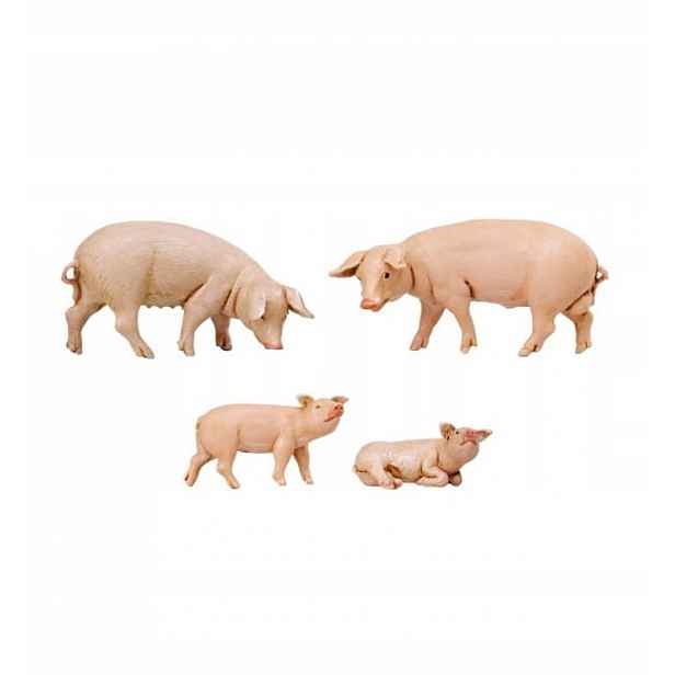 Figurky do Betléma od firmy Fontanini – 4 prasata, pro figurky o výšce 12 cm