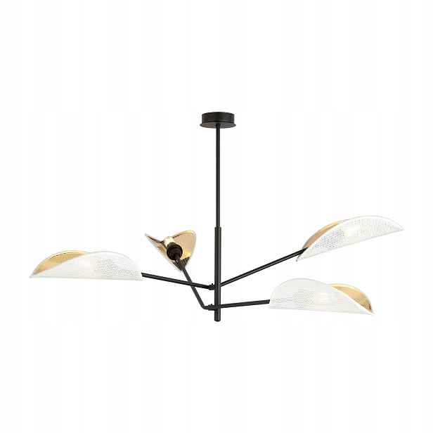 Lampa Emibig Vene 4 bílá/zlatá 4xE14 10W regulace jasu
