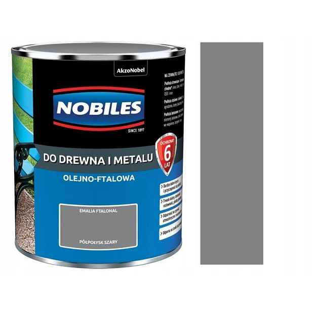 Nobiles Ftalonal Na Dřevo A Kov 5 L Šedý