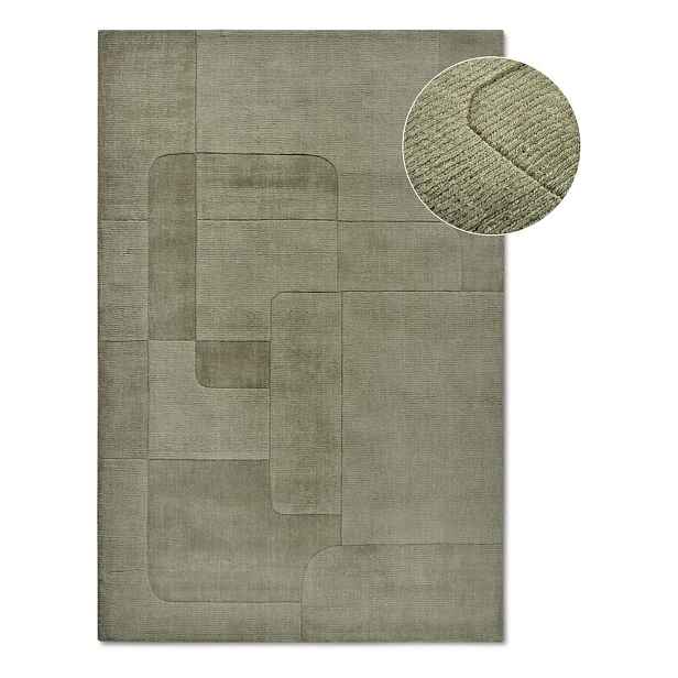 Zelený ručně tkaný vlněný koberec 120x170 cm Charlotte – Villeroy&Boch
