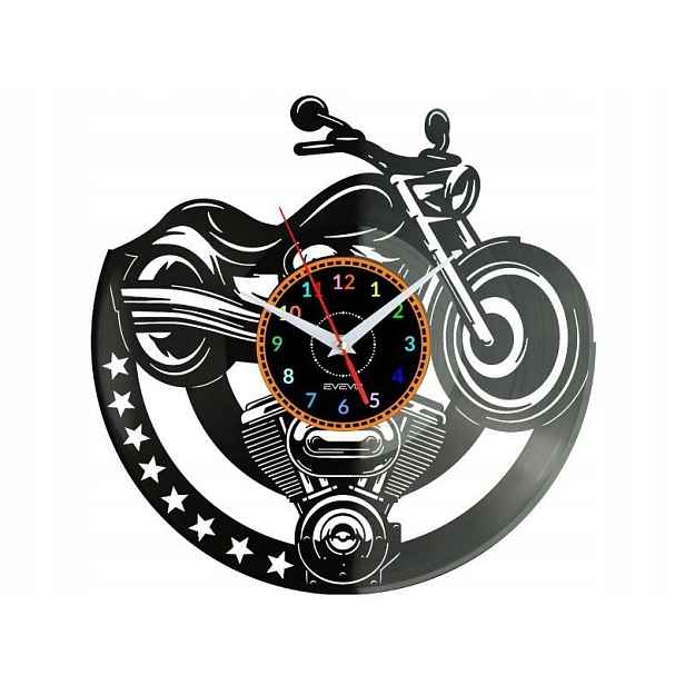 Motocykl Harley Nápad na Dárek Nástěnná Dekorace z vinylové desky