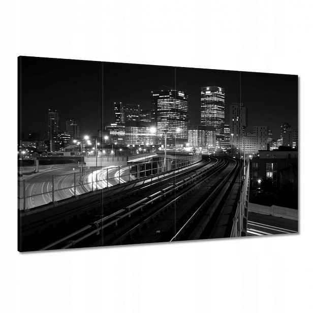 Obrazy 120x80 Černobílé mrakodrapy