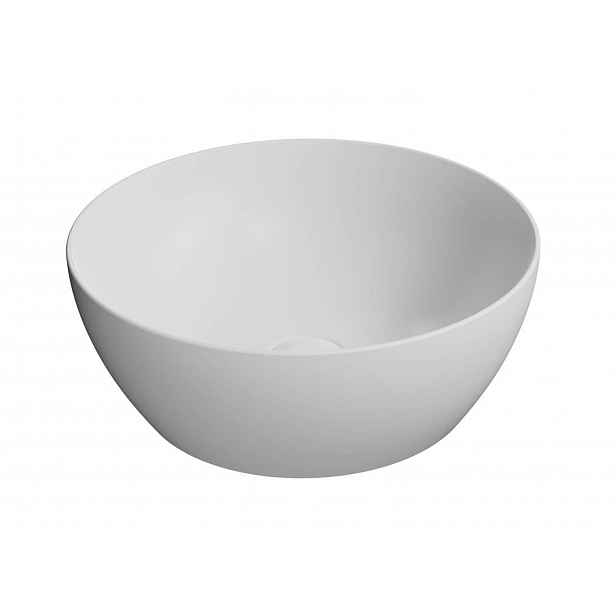 Sapho GSI Pura - Umyvadlo Pura, průměr 42 cm, bez otvoru pro baterii, bez přepadu, matná bílá 885109