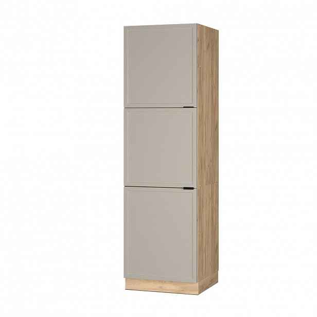 Vicco VYSOKÁ SKŘÍŇ Fame-Line, GreyBeige/Zlatý mocný dub, 60 cm