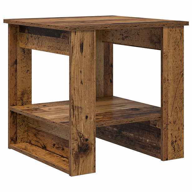vidaXL Konferenční stolek Staré dřevo 51 x 50 x 50 cm Kompozitní dřevo