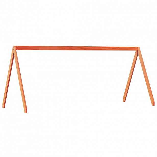 vidaXL Střecha na dětskou postel hnědá 209 x 85,5 x 88 cm borové dřevo