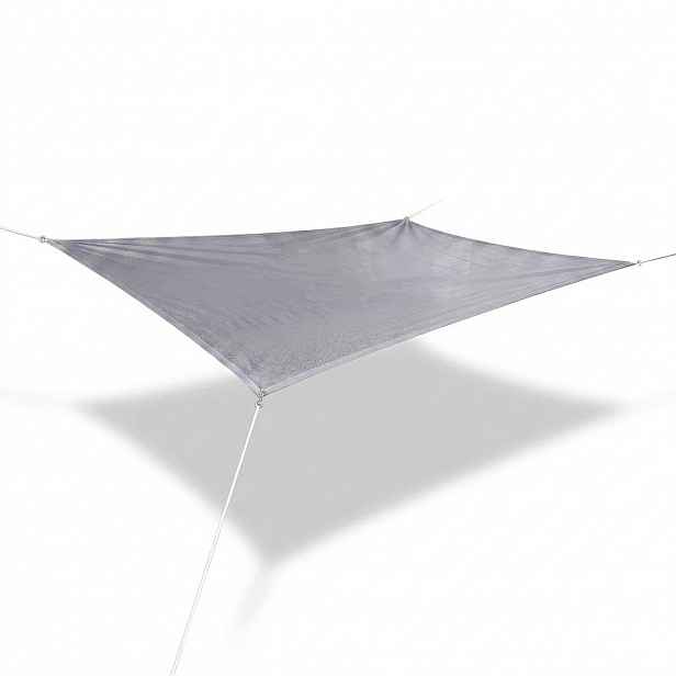 Zahradní sluneční plachta Uv ochranná, prodyšná, šedá, 2 x 3 m