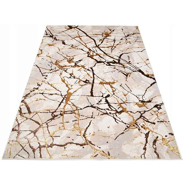 Koberec Gold 300x400 Stylový moderní lesk w07