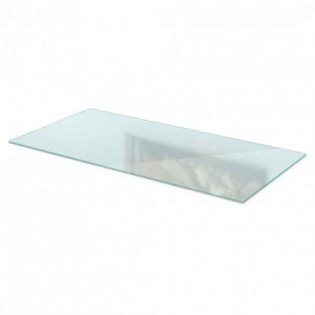 TULUP SKLENĚNÁ PODLOŽKA pod kamna 100x50 cm – mléčné sklo