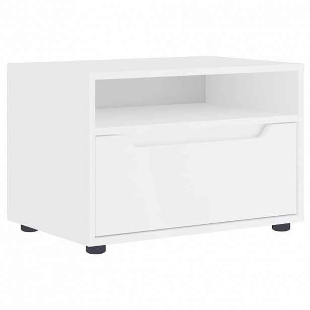 vidaXL TV skříňka VISNES bílý 60x40x38 cm kompozitní dřevo