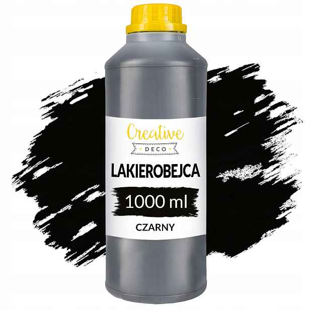Vodní mořidlo lak na dřevo rychleschnoucí a netoxická černá láhev 1L
