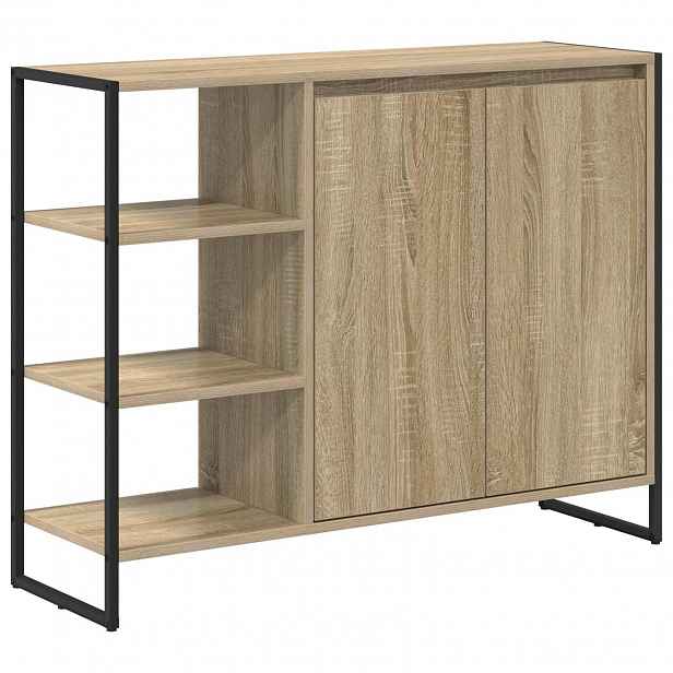 vidaXL Boční skříňka Dub sonoma 96,5 x 30 x 75 cm Kompozitní dřevo