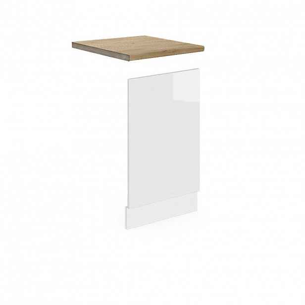 Vicco PŘEDNÍ PANEL R-Line Bílá vysoký lesk 45 cm , PD Dub