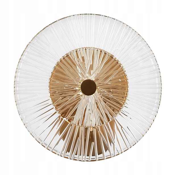 Zlatá nástěnná lampa se skleněným glamour stínítkem 28 cm Maytoni