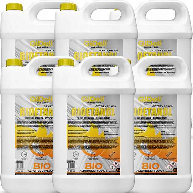 Bioetanol do krbu 6 x 5 l bezzápachové biopalivo