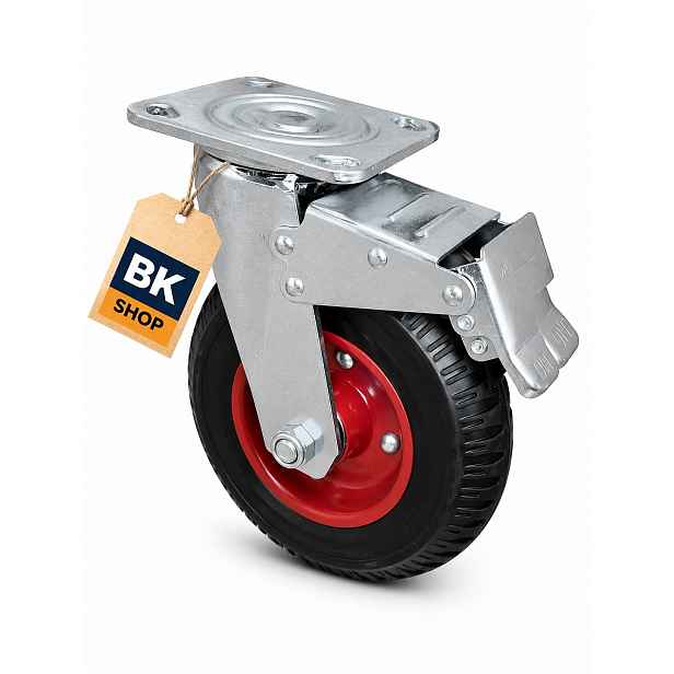Otočný kolový set Kolo fi200/120kg, guma s brzdou