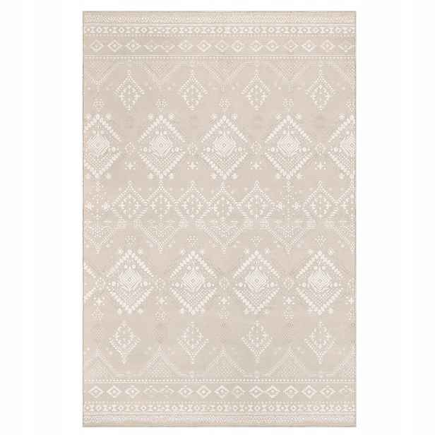 Songmics Home Koberec boho protiskluzový plyšový 290 x 200 cm béžový