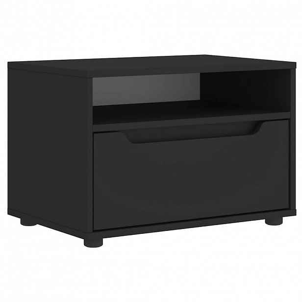 vidaXL TV skříňka VISNES černý 60x40x38 cm kompozitní dřevo