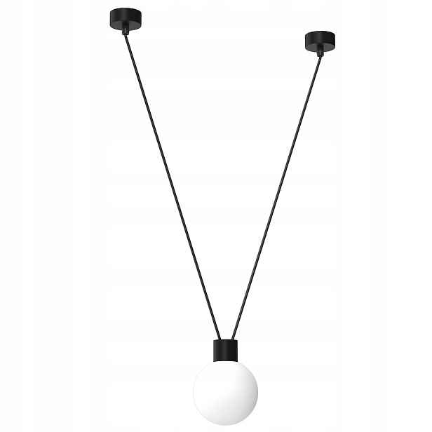 Eko-Light závěsná lampa Jednotlivá Capri MLP8817 G9 Černá nastavitelná koule