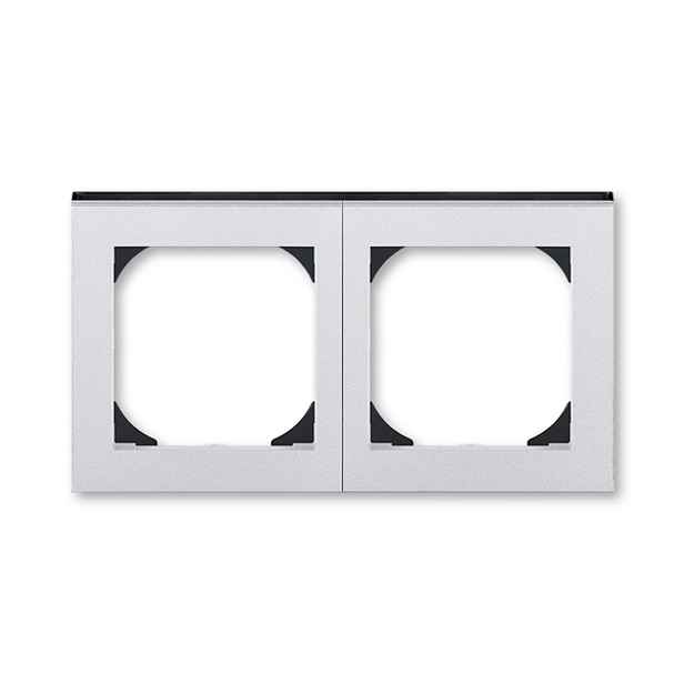 ROZBALENO Rámeček 2nás 55x55 LEVIT titan/kouř.č ABB