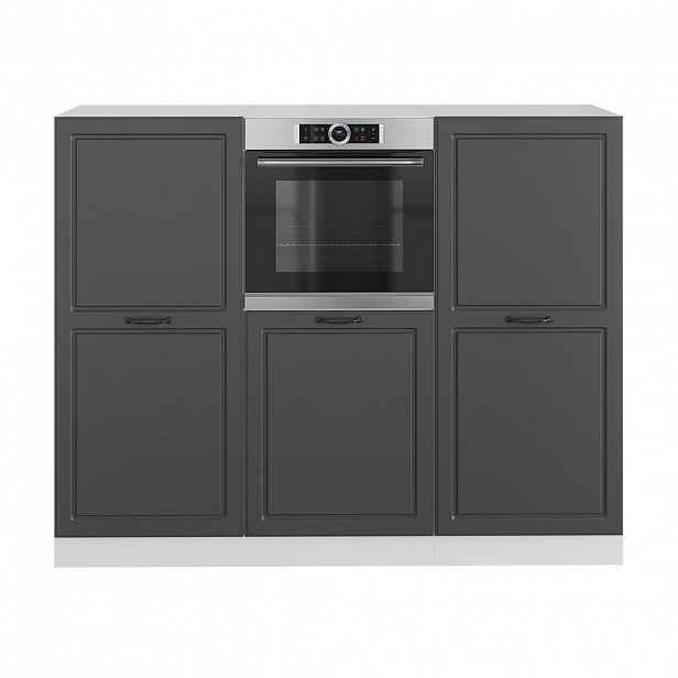 Vicco KUCHYŇSKÝ BLOK R-Line Antracitový venkovský dům/bílá 180 cm bez pracovní desky