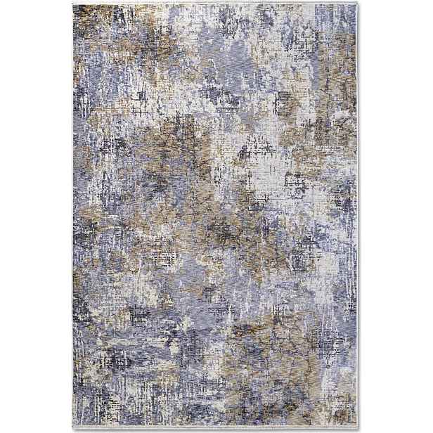 Koberec do obývacího pokoje o rozměrech 160 x 225 cm, klasický hnědo krémový s třásněmi
