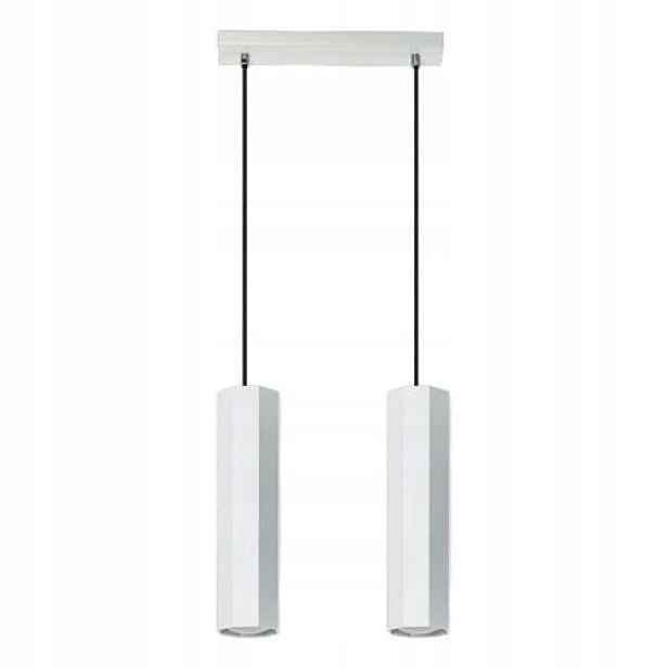 Moderní závěsná lampa Lampex Astral 2xGU10 Bílá 80 cm, Regalovaná