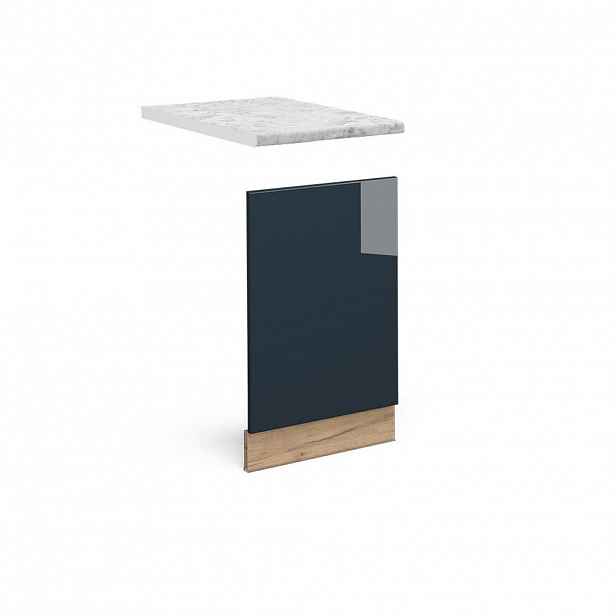 Vicco PŘEDNÍ PANEL Fame-Line Tmavě modrá s vysokým leskem 45 cm , PD Mramor