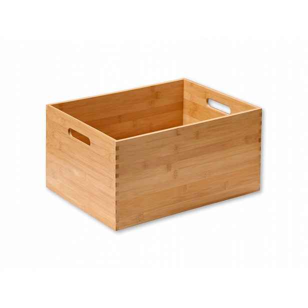 Dřevaná krabička s držáky, bambus