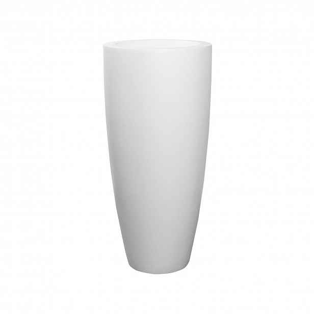 Květináč Dax, barva matná bílá, více velikostí - PotteryPots Velikost: XL - v. 100 cm, ⌀ 47 cm