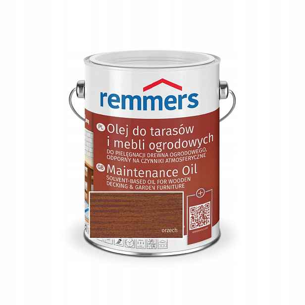 Remmers Olej na terasy 2,5L Ořech. Na dřevo, Uv ochrana, hydrofobní.