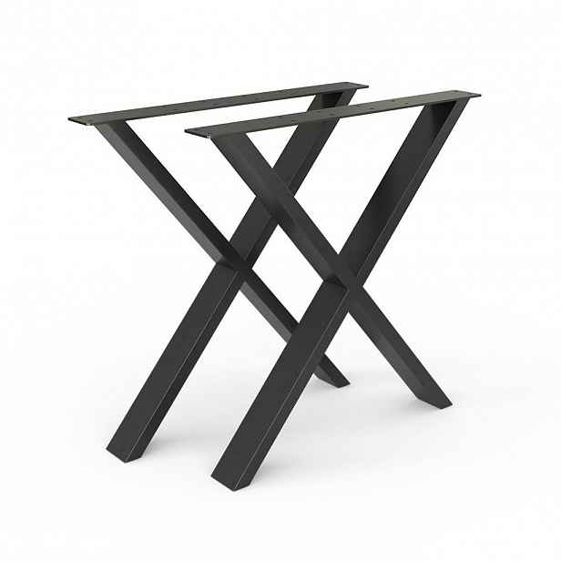 Vicco STOLNÍ NOHY Černá 70 x 72 cm Tvar X