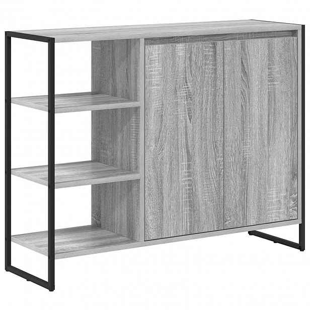 vidaXL Boční skříňka Šedý Sonoma 96,5 x 30 x 75 cm Kompozitní dřevo