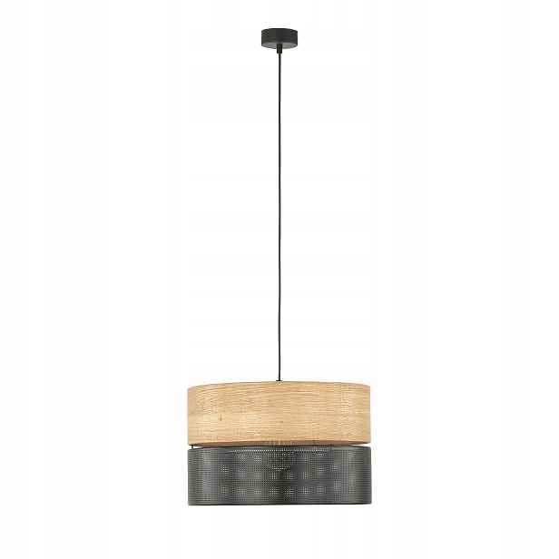 Závěsné svítidlo Nicol Černé Boho Abažur 1xE27 38 Cm Stropní Moderní Dům